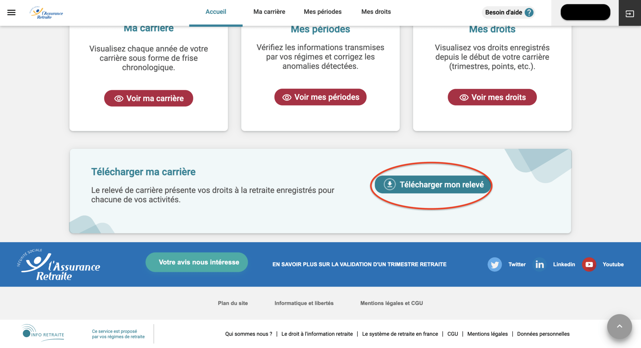 Récupérer votre Relevé Individuel de Situation (RIS)