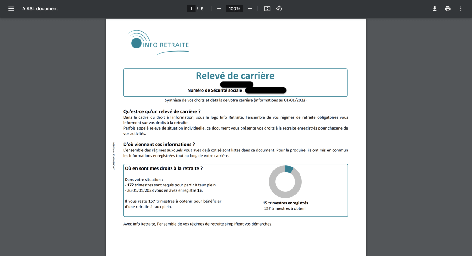 Récupérer votre Relevé Individuel de Situation (RIS)