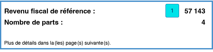 Revenu fiscal de référence cmu
